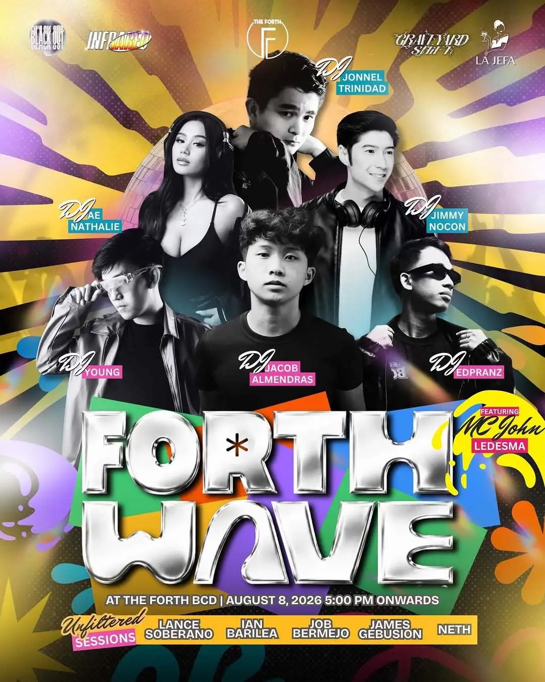 FORTH WAVE Bacolod event poster for The Forth 2nd anniversary celebration on August 8 2026