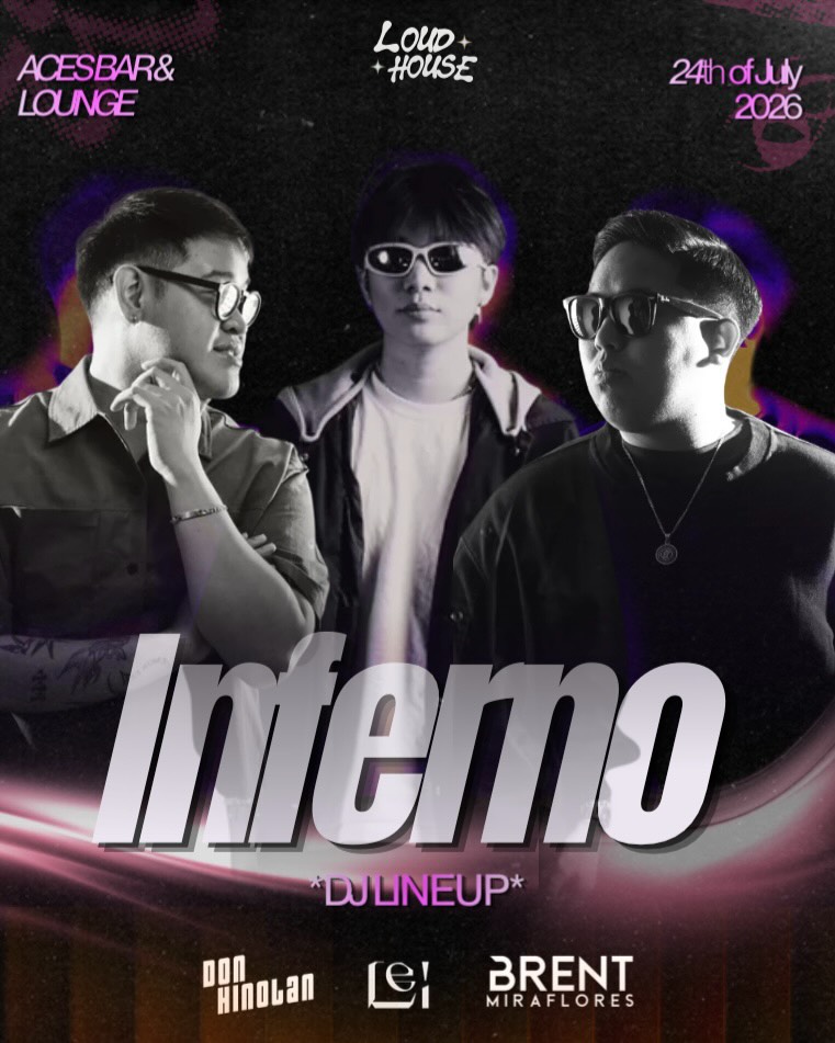 Inferno Bacolod event at ACES Bar and Lounge featuring Don Hinolan Lei and Brent Miraflores