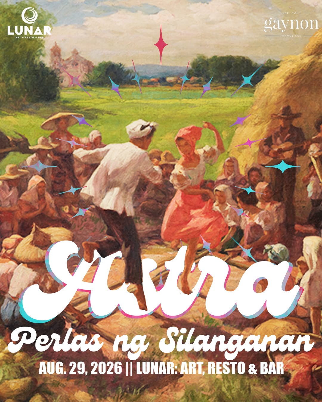ASTRA Perlas ng Silanganan Bacolod event at Lunar on August 29 2026 featuring drag artists and Filipino culture