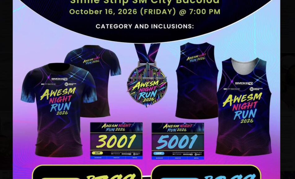 AWESM Night Run 2026 registration now open in Bacolod