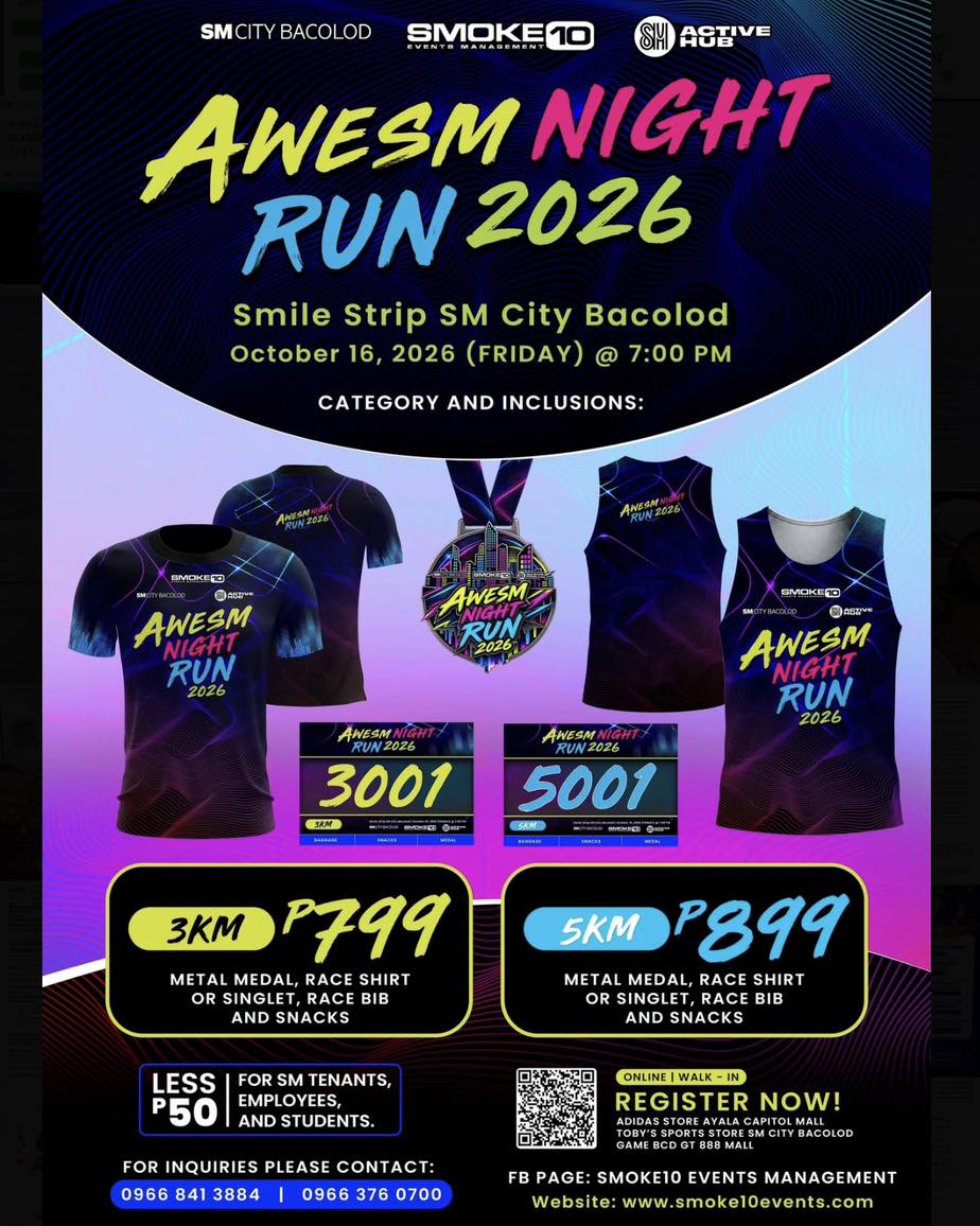 AWESM Night Run 2026 registration now open in Bacolod