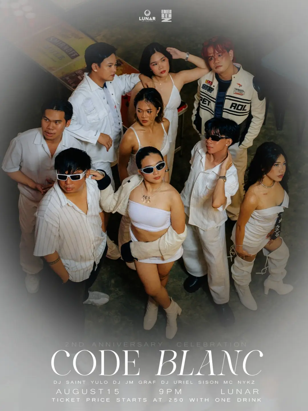 Code Blanc Bacolod all-white anniversary party at Lunar on August 15 2026