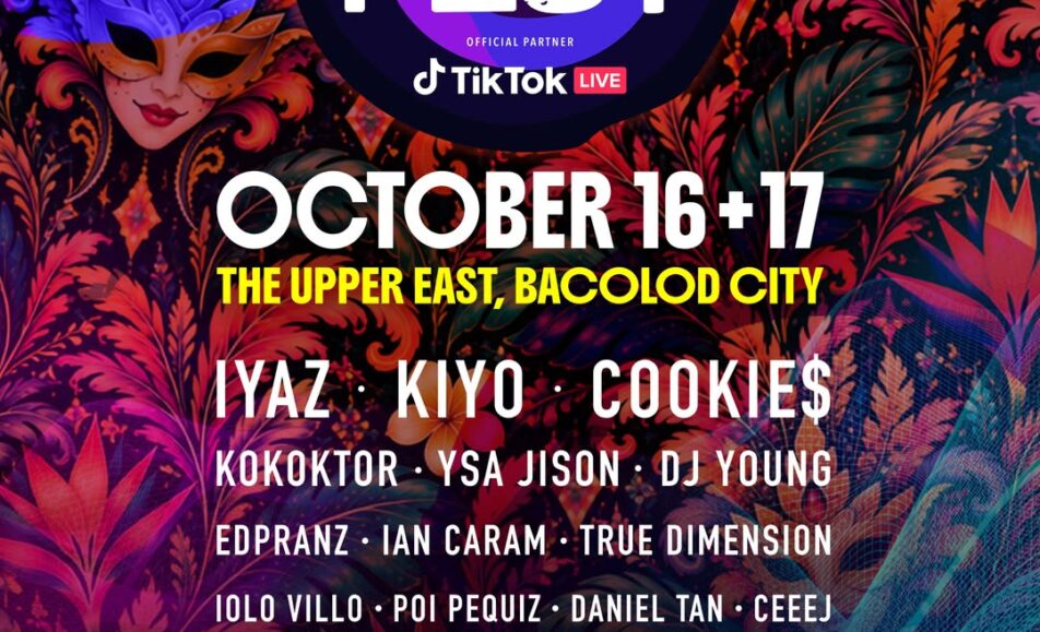 LYVE Festival MassKara Bacolod 2026 at The Upper East on October 16 and 17 with free entry