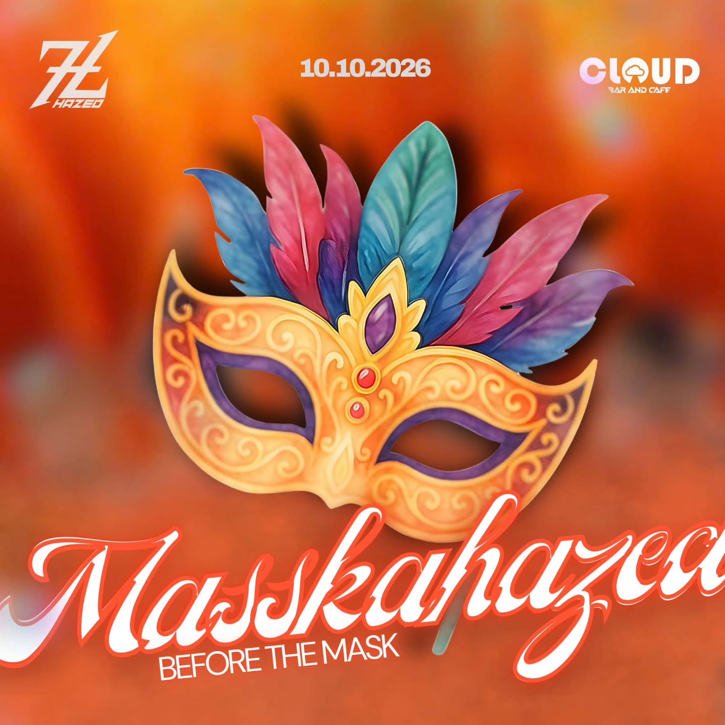 Maskahazed Bacolod pre-MassKara nightlife event at D’Cloud Bar and Cafe on October 10 2026