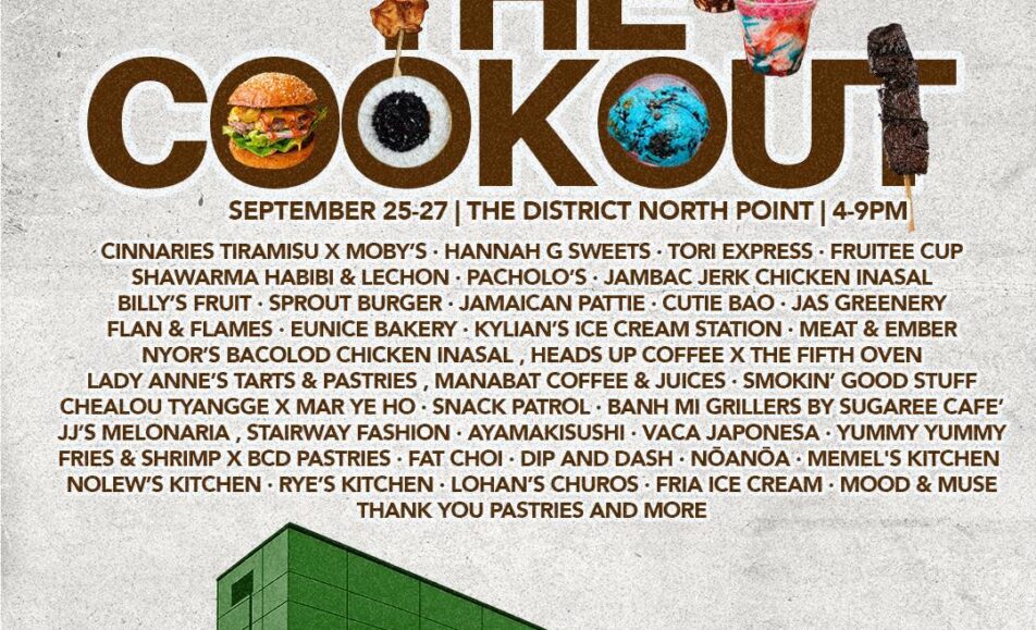 The Cook-out Bacolod at The District North Point September 25 to 27 2026 featuring local food vendors