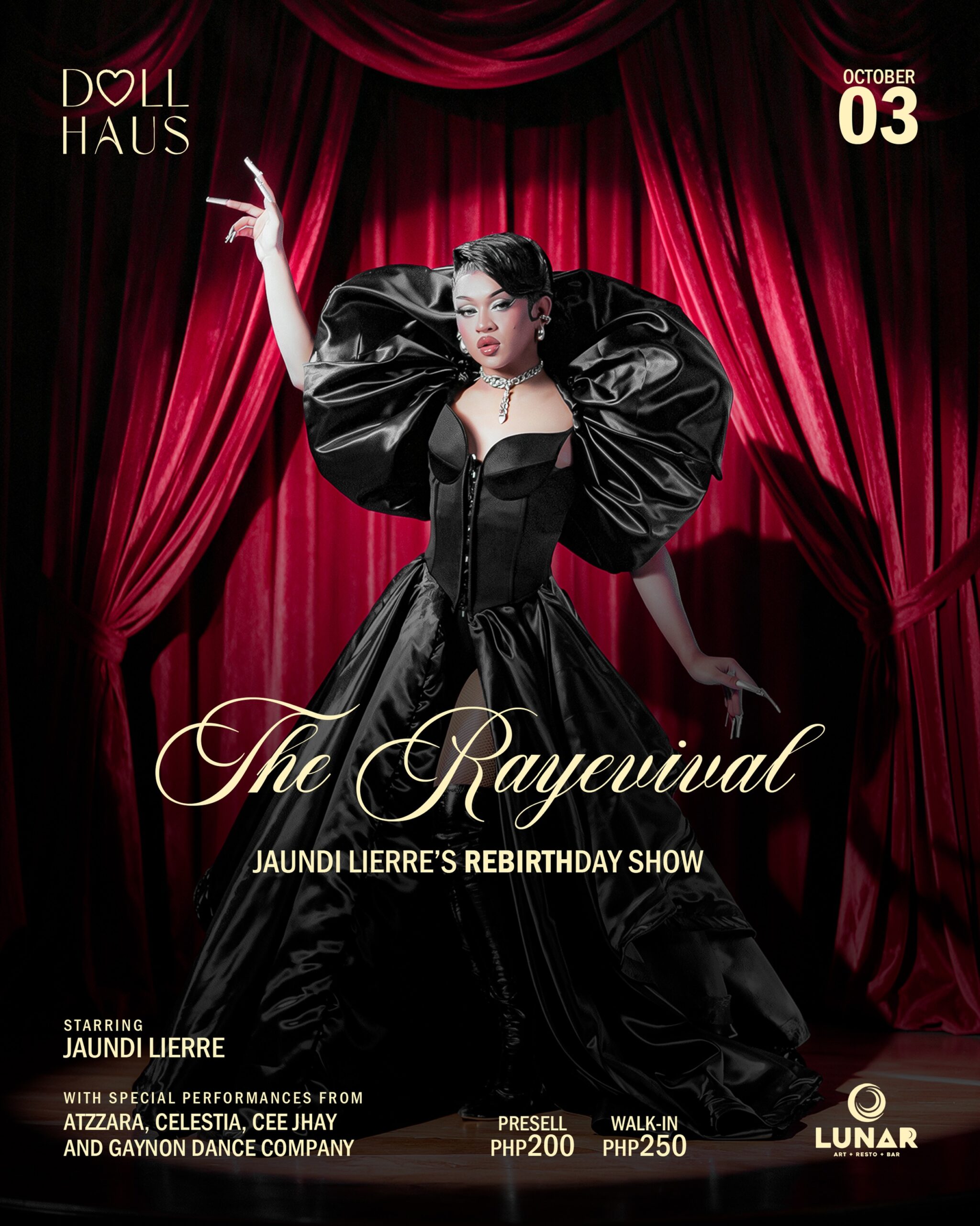 The Revival Jaundi Lierre Rebirthday Show in Bacolod at Lunar on October 3 2026