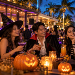 Write a literal description of the image actually used; include Halloween in Bacolod only when accurate
