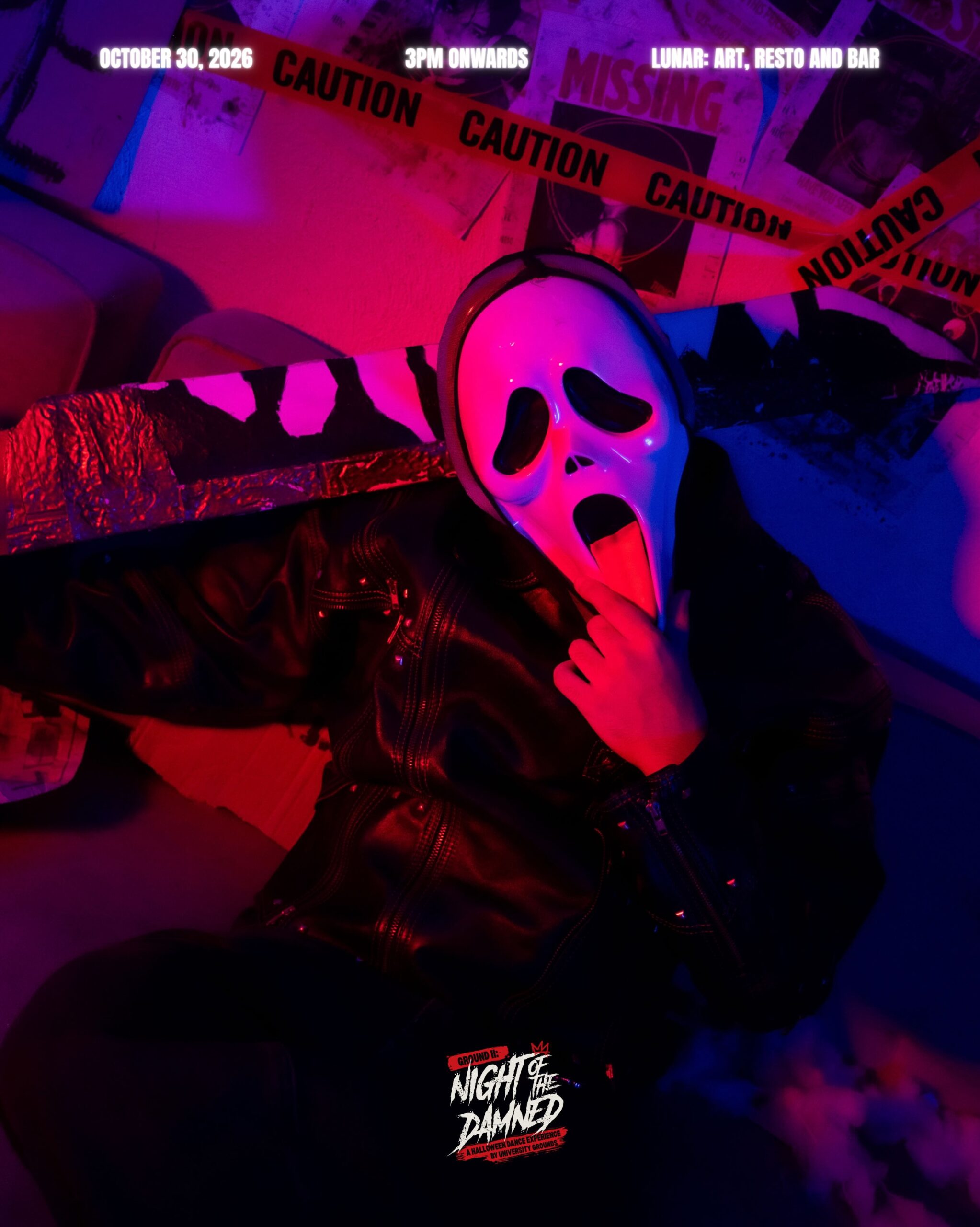 Night of the Damned Bacolod Halloween event at Lunar October 30 2026 with UGROUNDS dance battle and after party